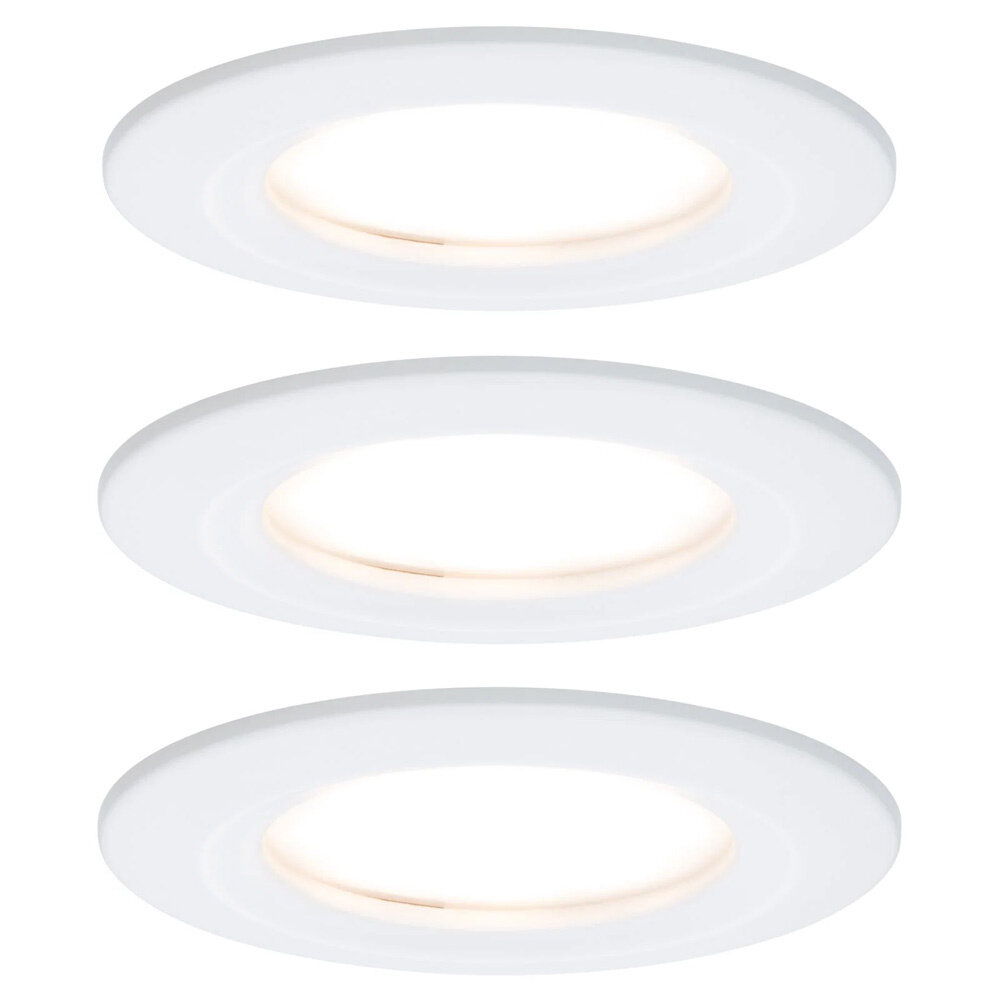 3 Dimbare LED Inbouwspots 230V Rond IP44 3 Dimbare LED Inbouwspots 230V Rond IP44