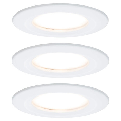 3 Dimbare LED Inbouwspots 230V Rond IP44 3 Dimbare LED Inbouwspots 230V Rond IP44