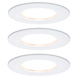 3 Dimbare LED Inbouwspots 230V Rond IP44 3 Dimbare LED Inbouwspots 230V Rond IP44