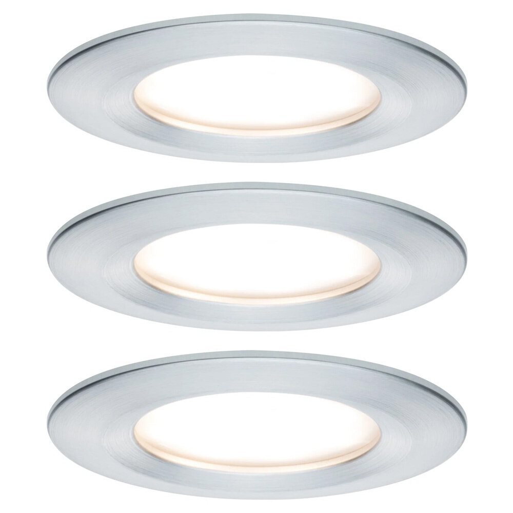 3 Dimbare LED Inbouwspots 230V Rond IP44 3 Dimbare LED Inbouwspots 230V Rond IP44