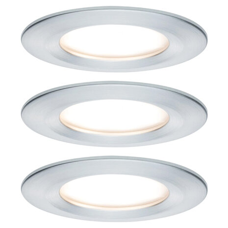 3 Dimbare LED Inbouwspots 230V Rond IP44 3 Dimbare LED Inbouwspots 230V Rond IP44