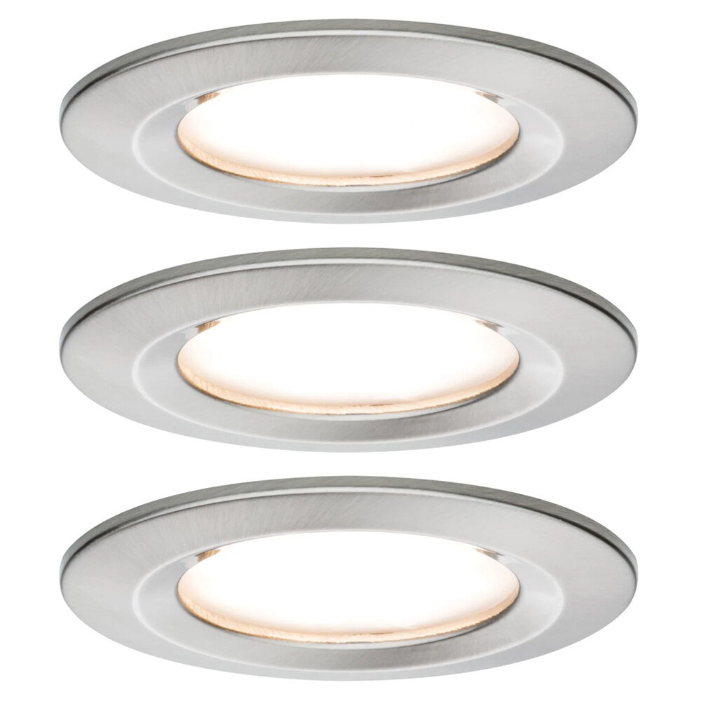 3 Dimbare LED Inbouwspots 230V Rond IP44 3 Dimbare LED Inbouwspots 230V Rond IP44