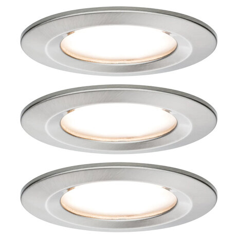 3 Dimbare LED Inbouwspots 230V Rond IP44 3 Dimbare LED Inbouwspots 230V Rond IP44