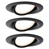 3 Dimbare LED Inbouwspots 230V Rond