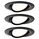3 Dimbare LED Inbouwspots 230V Rond