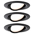 3 Dimbare LED Inbouwspots 230V Rond