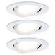 3 Dimbare LED Inbouwspots 230V Rond