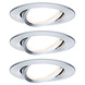 3 Dimbare LED Inbouwspots 230V Rond