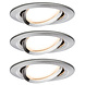 3 Dimbare LED Inbouwspots 230V Rond