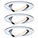 3 Dimbare LED Inbouwspots 230V Rond