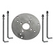 Betonankerset voor Rvs buitenverlichting Betonankerset voor Rvs buitenverlichting