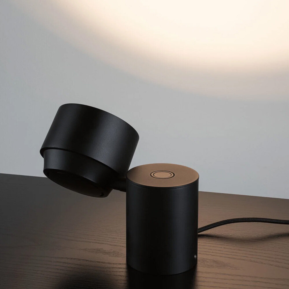 LED Vloerspot Zwart met 3-staps dimmer