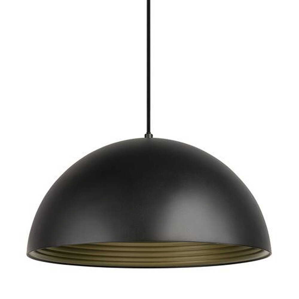 Hanglamp Dome zwart-goud