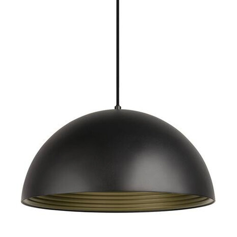 Hanglamp Dome zwart-goud