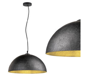 Hanglamp Dome XL zwart-goud 50 cm