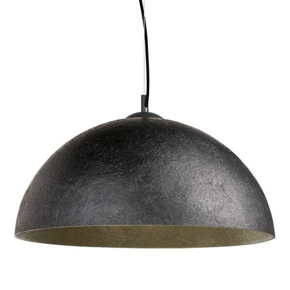 Hanglamp Dome XL zwart-goud 50 cm