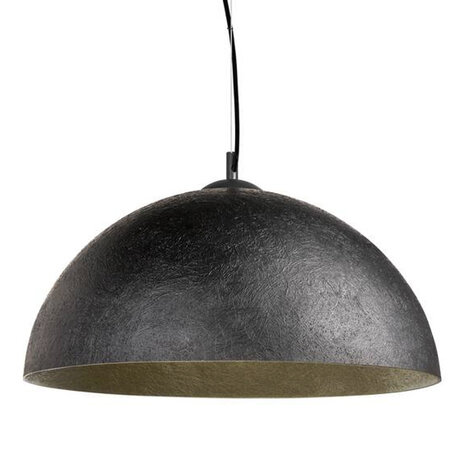 Hanglamp Dome XL zwart-goud 50 cm