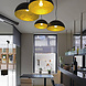 Hanglamp Dome XL zwart-goud 50 cm