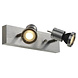 Luxe 2-lichts GU10 Wandspot Plafondspot Alu Luxe 2-lichts GU10 Wandspot Plafondspot Alu