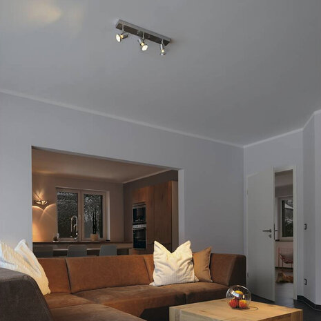 Luxe 3-lichts GU10 Wandspot Plafondspot Alu