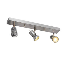 Luxe 3-lichts GU10 Wandspot Plafondspot Alu