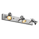 Luxe 3-lichts GU10 Wandspot Plafondspot Alu