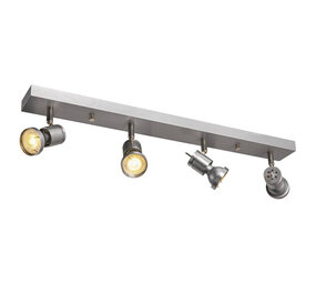 Luxe 4-lichts GU10 Wandspot Plafondspot Alu