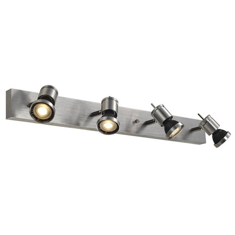 Luxe 4-lichts GU10 Wandspot Plafondspot Alu