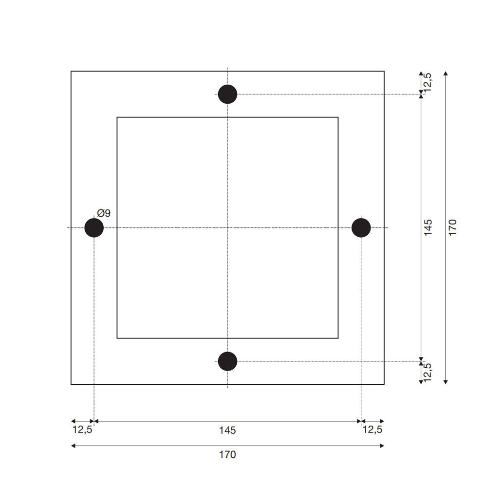 Staande Tuinlamp Vierkant Cortenstaal 40 cm Staande Tuinlamp Vierkant Cortenstaal 40 cm