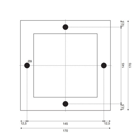 Staande Tuinlamp Vierkant Cortenstaal 40 cm Staande Tuinlamp Vierkant Cortenstaal 40 cm