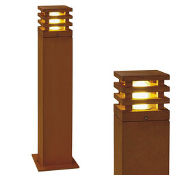 Staande Tuinlamp Vierkant Cortenstaal 71 cm