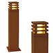 Staande Tuinlamp Vierkant Cortenstaal 71 cm