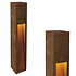 Tuinlamp Roest Cortenstaal Vierkant 80 cm
