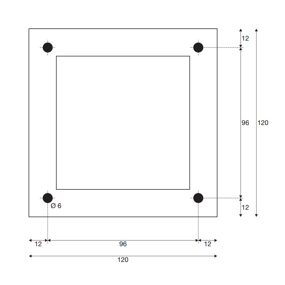 Buitenarmatuur Staand Antraciet Vierkant 60 cm