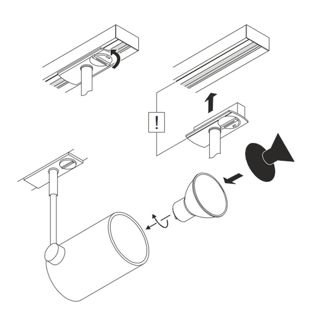 Railspot GU10 1-Fase Railspot GU10 1-Fase