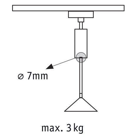 Lux Rail Hanglamp Adapter Smal Lux Rail Hanglamp Adapter Smal
