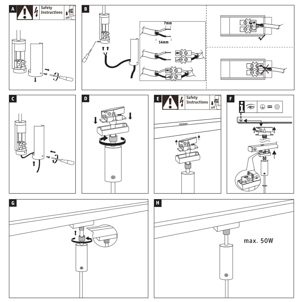 Lux Rail Hanglamp Adapter Smal Lux Rail Hanglamp Adapter Smal