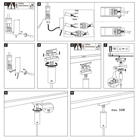 Lux Rail Hanglamp Adapter Smal Lux Rail Hanglamp Adapter Smal