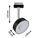 Lux Railspot Cirkel LED 5W Lux Railspot Cirkel LED 5W