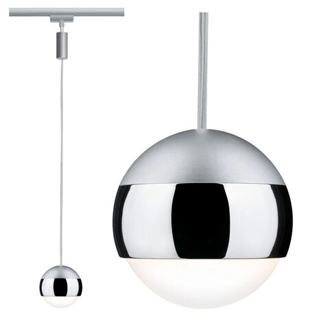 Lux Rail Hanglamp Retro Bol 9 cm
