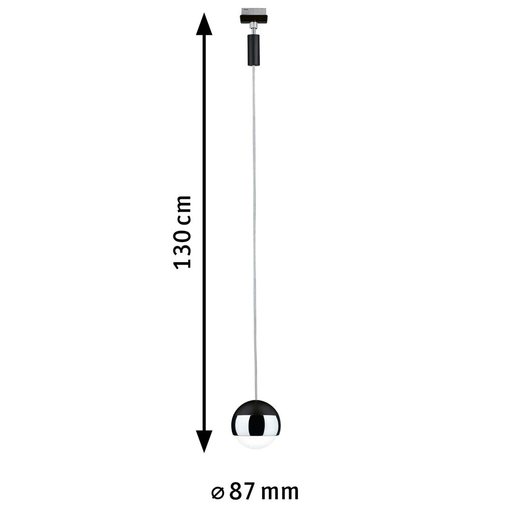 Lux Rail Hanglamp Retro Bol 9 cm