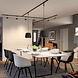 Lux Rail Hanglamp E27 Kap Mat-grijs Lux Rail Hanglamp E27 Kap Mat-grijs
