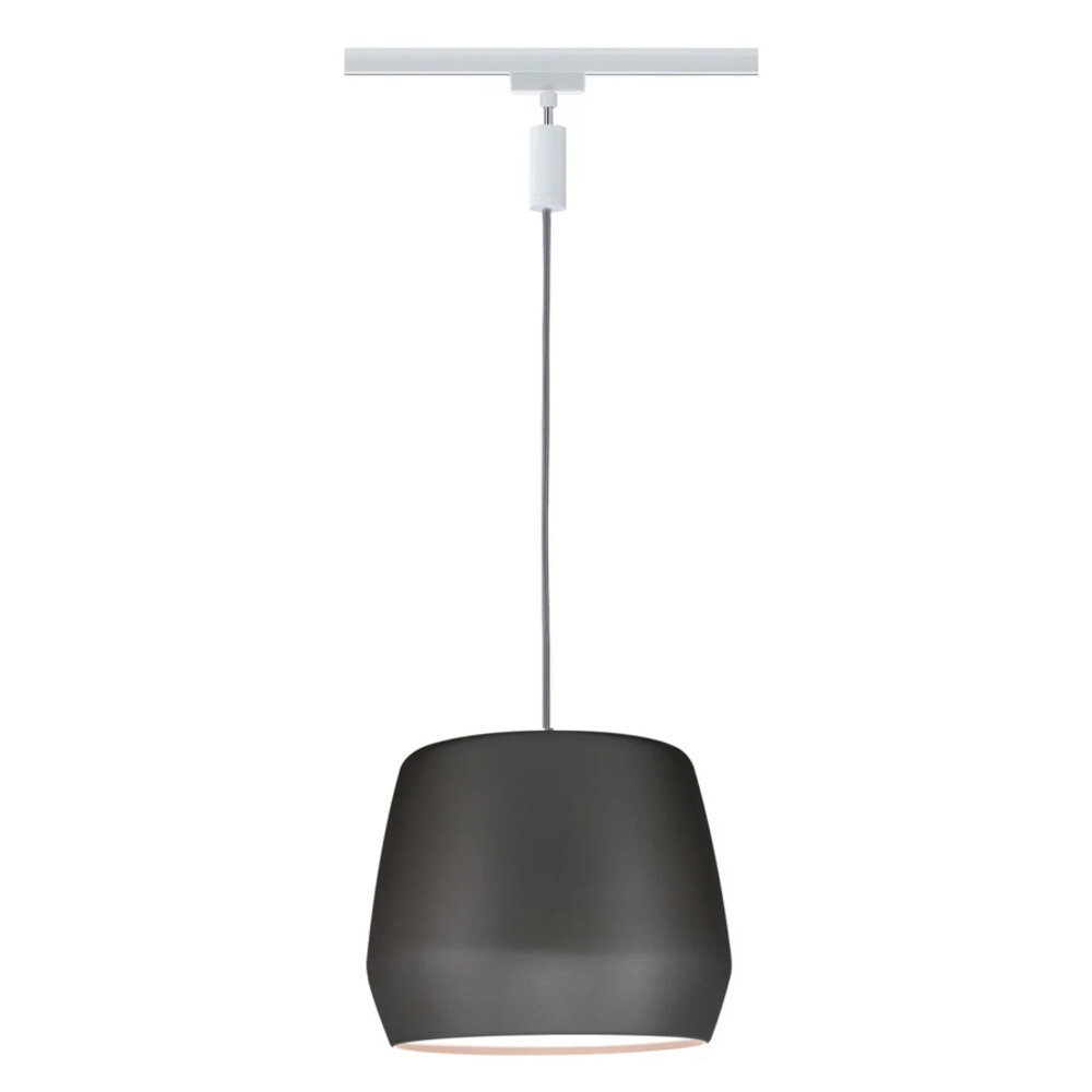 Lux Rail Hanglamp E27 Kap Mat-grijs Lux Rail Hanglamp E27 Kap Mat-grijs