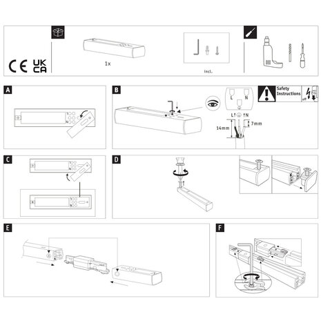 Lux Rail Eindvoeding