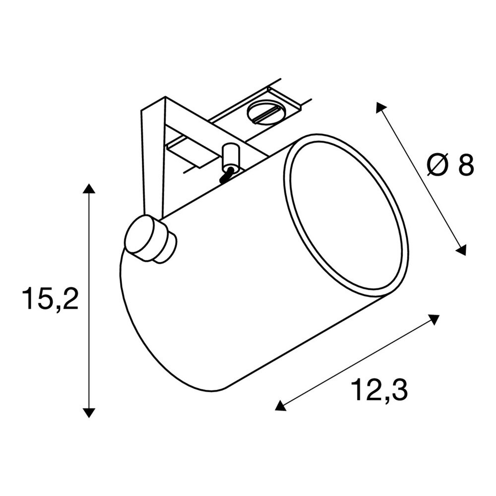Railspot Rond GU10 1-Fase