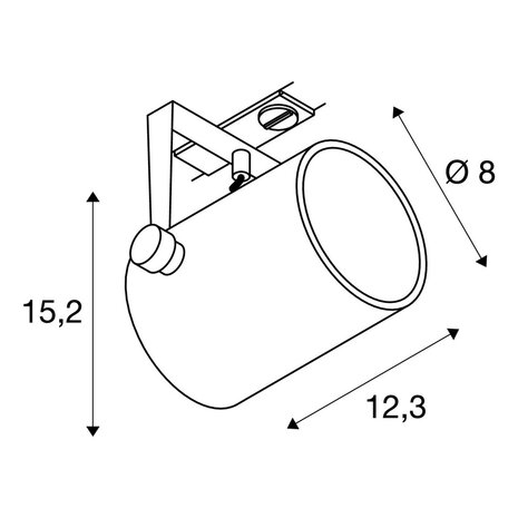 Railspot Rond GU10 1-Fase