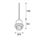 1-Fase Rail Snoer met Fitting voor Lampenkap 1-Fase Rail Snoer met Fitting voor Lampenkap