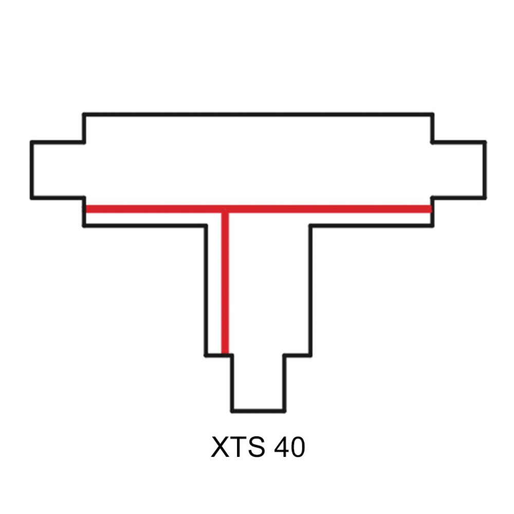 3-Fase Rail T-Connector Rechts - XTS 40 3-Fase Rail T-Connector Rechts - XTS 40