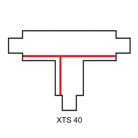 3-Fase Rail T-Connector Rechts - XTS 40 3-Fase Rail T-Connector Rechts - XTS 40