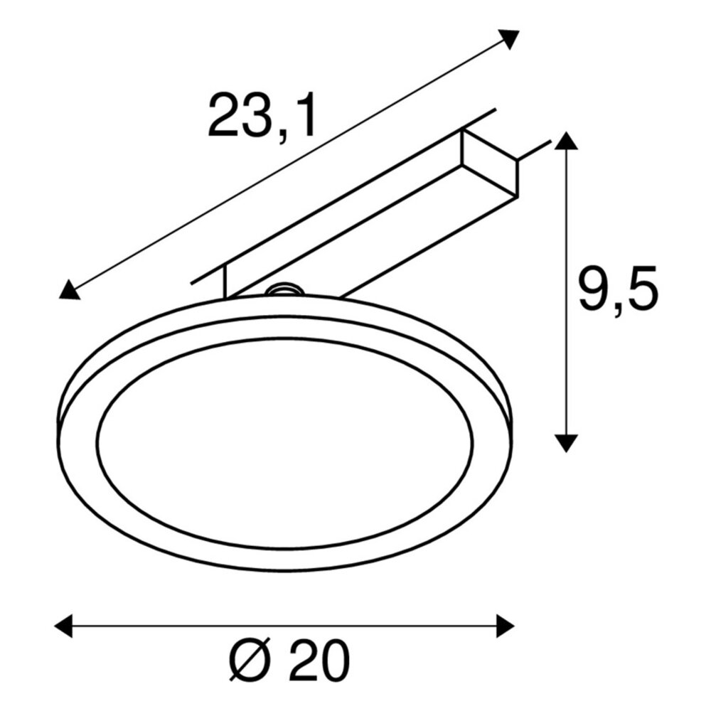 Railspot LED Paneel Rond 1-Fase Railspot LED Paneel Rond 1-Fase